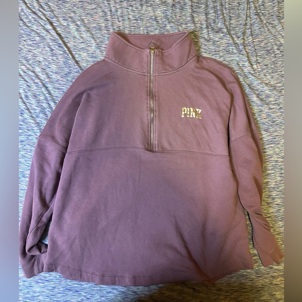 PINK Victoria's Secret Mauve Zip-Up